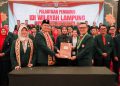 Pelantikan Pengurus IDI Wilayah Lampung periode 2025–2028 di Hotel Emersia, Bandarlampung, Minggu (5/4/2026).
